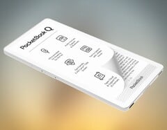 O e-reader PocketBook Q cabe confortavelmente no bolso da calça.