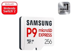 A capacidade de 256 GB do cartão microSD Express Samsung P9 Express recebeu um grande desconto na Amazon. (Fonte da imagem: Samsung)