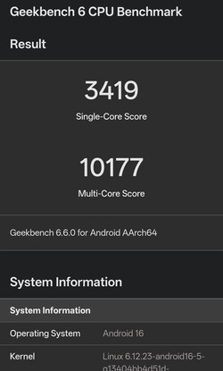 Valores mais baixos após carga contínua