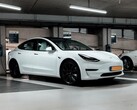 Os oficiais chineses temem que Tesla EVs como o Modelo 3 visto nesta foto possam ser usados para espionagem estrangeira (Imagem: Jannis Lucas)