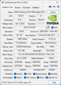 GPU-Z GeForce Laptop RTX 4050