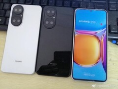 Parece que a Huawei P50 terá quatro câmeras voltadas para trás, ao invés de duas lentes grandes. (Fonte de imagem: Weibo)