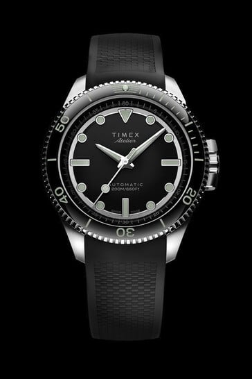 ...e uma pulseira de borracha. (Fonte da imagem: Timex)