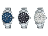 Da esquerda para a direita (na foto), Casio Edifice EFV160D-2AV, EFV160D-1AV e EFV160D-7AV. (Fonte da imagem: Casio)