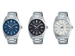 Da esquerda para a direita (na foto), Casio Edifice EFV160D-2AV, EFV160D-1AV e EFV160D-7AV. (Fonte da imagem: Casio)