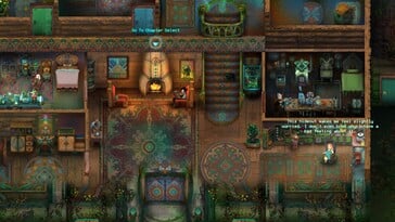 Uma imagem que mostra um ambiente em Children of Morta.