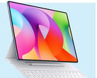 O MatePad Pro Max será totalmente revelado em 07 de maio de 2026. Na foto: uma renderização mostrando o tablet com seus acessórios.