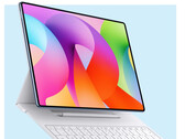 O MatePad Pro Max será totalmente revelado em 07 de maio de 2026. Na foto: uma renderização mostrando o tablet com seus acessórios.
