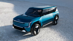 Uma versão de produção do Kia Concept EV9 SUV será lançada na Europa em 2023. (Fonte da imagem: Kia)