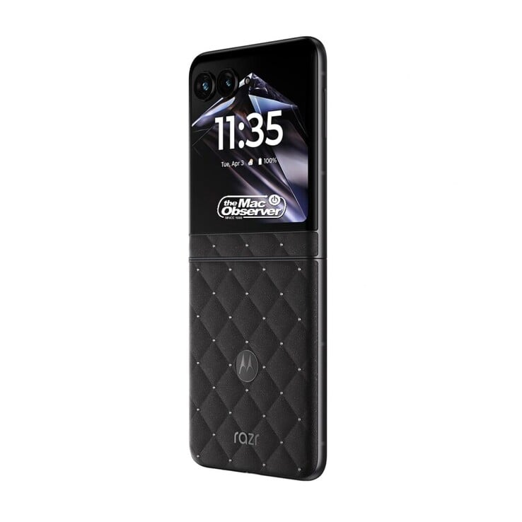 Imagem vazada do Motorola Razr 70 edição Swarovski.