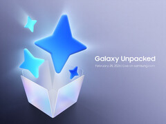 Imagem teaser oficial da Samsung Galaxy Unpacked.