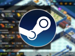 Uma imagem mostrando o jogo Megaquarium e o logotipo do Steam. (Fonte da imagem: Steam)