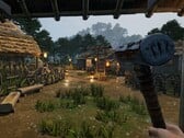 Uma imagem mostrando uma aldeia em Sengoku Dynasty, agora com 52% de desconto no Steam.