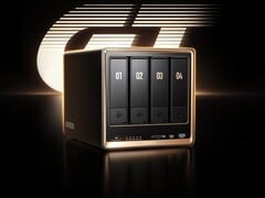 O novo Ugreen DXP4800 GT NAS tem quatro compartimentos de unidade