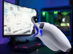 Representação artística dos acionadores adaptativos DualSense funcionando com o PC (editado).