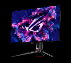 O PG32UCDP se junta a uma lista crescente de monitores para jogos ROG Swift anunciados, mas não lançados. (Fonte da imagem: ASUS)