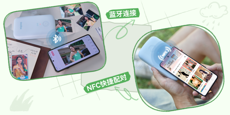 Ele se conecta via Bluetooth com o recurso NFC “tap-to-pair” e é controlado pelo aplicativo Godox Cam, que inclui um criador de fotos de identidade.