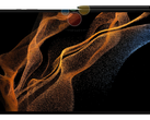 O Galaxy Tab S8 Ultra com seu display entalhado e caneta S. (Fonte da imagem: WinFuture)