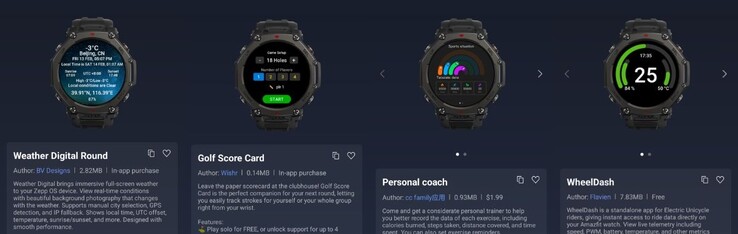 Os novos aplicativos do Amazfit Mini