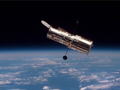 Uma imagem do telescópio espacial Hubble na órbita da Terra (Fonte da imagem: ESA; cortada)