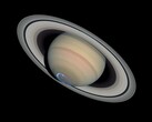 Uma imagem mostrando Saturno com auroras. (Fonte da imagem: WikiImages - Pixabay)