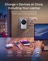 Uma imagem de marketing que vazou do Adaptador de Viagem Anker Nano (4 em 1, 100 W, Smart Display)