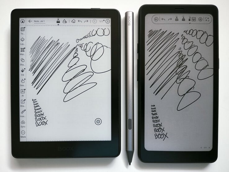 Go 6 II (L), caneta stylus e Palma 2 Pro.