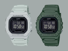 A Casio revelou os relógios W-218H-3BV e W-218H-8BV (foto). (Fonte da imagem: Casio, editado)