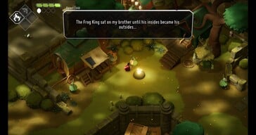 Na imagem: Uma captura de ecrã de Death's Door durante o jogo.