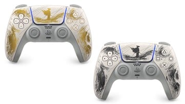 O DualSense Wireless Ghost of Yotei Limited Edition estará disponível separadamente. (Fonte da imagem: PlayStation)