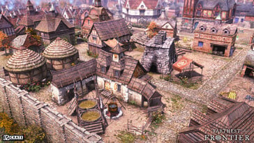 Uma imagem mostrando um edifício em Farthest Frontier.