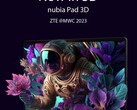 O Nubia Pad 3D é um dos muitos dispositivos que a ZTE anunciará durante o MWC 2023. (Fonte de imagem: ZTE)