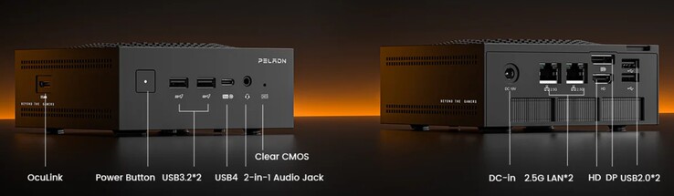 As interfaces externas do Peladn HO5 (Fonte: Peladn)