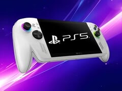 Logotipo do PS5 mostrado no computador de mão para jogos ROG Xbox Ally (Fonte da imagem: Xbox Wire, Sony PlayStation com edições)