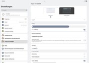 Página de configurações