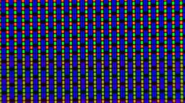 Painel OLED com estrutura de subpixel