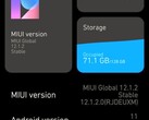 Xiaomi Mi 10T Pro versão firmware neste momento, Android 11 com MIUI 12.1.2 bugs (Fonte: Própria)