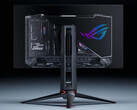 O mais recente monitor para jogos de 27 polegadas da Asus adota sua atraente linguagem de design semitransparente. (Fonte da imagem: Asus)