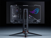 O mais recente monitor para jogos de 27 polegadas da Asus adota sua atraente linguagem de design semitransparente. (Fonte da imagem: Asus)