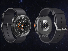 O Galaxy Watch8 Classic combina os designs do Galaxy Watch6 Classic e do Galaxy Watch Ultra em um único dispositivo. (Fonte da imagem: OnLeaks & SammyGuru)