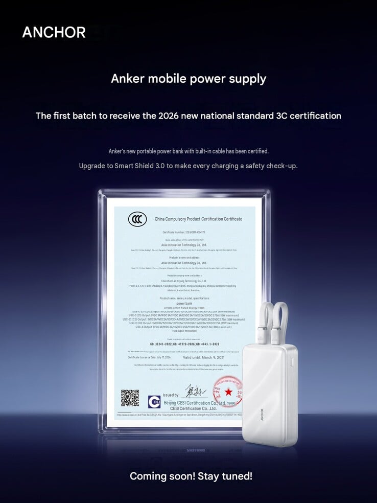 O novo Power Bank Zolo de 55 W traz proteções aprimoradas contra incêndio e explosão