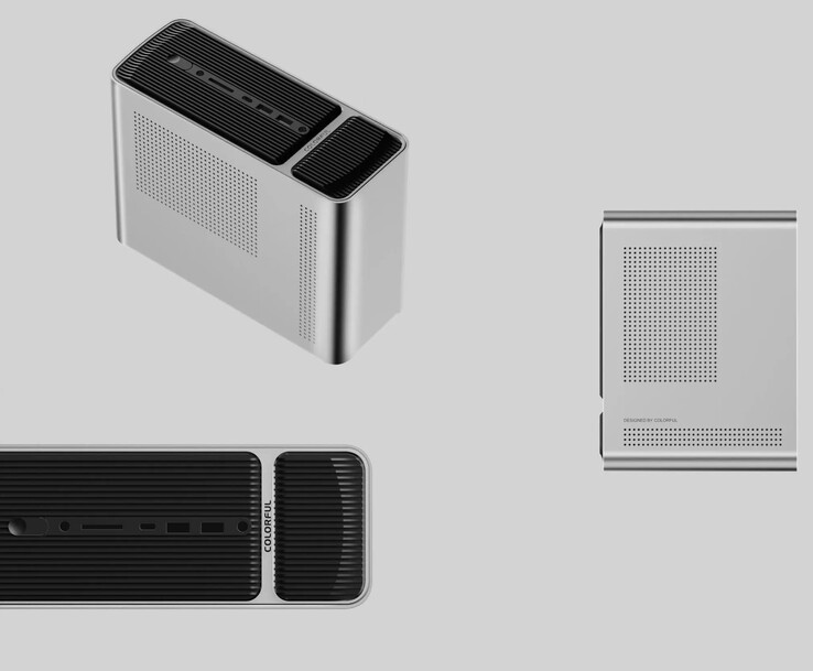 Elementos de design do mini PC Colorful SMATR 900 (Fonte da imagem: PC Watch)