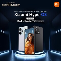 A série Redmi Note 13 começou a funcionar com o MIUI 14. (Fonte da imagem: Xiaomi)