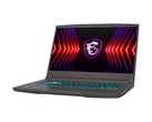 Laptop gamer MSI Thin 15 com teclado retroiluminado e logotipo do escudo do dragão. (Fonte da imagem: MSI)