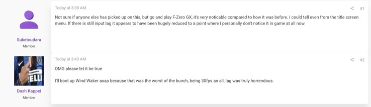 Melhorias no emulador de GameCube discutidas nos fóruns do ResetEra (Fonte da imagem: captura de tela, fóruns do ResetEra)