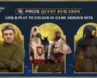 O Alluring Wreath, o caparison Lords of Skalitz, o Warhorse Armor Set e o Cutpurse Armor Set, anteriormente disponíveis apenas por meio de drops do Twitch. (Fonte da imagem: Steam)