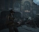 Captura de tela da jogabilidade de *The Sinking City 2* mostrando o protagonista Calvin Rafferty.
