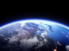 Uma imagem que mostra a Terra e sua atmosfera. (Fonte da imagem: Bluebackimage, Adobe Stock)