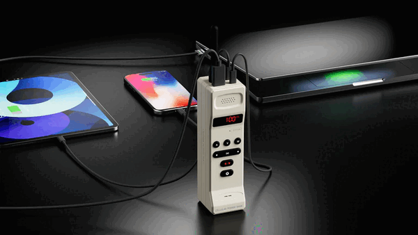 O carregador portátil Trozk Cellular Power Bank tem potência suficiente para carregar laptops, dispositivos portáteis e tablets.