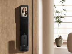 A Xiaomi lançou o novo Smart Door Lock 2 Large Screen Cat Eye Edition (na foto) na China. (Fonte da imagem: Xiaomi)